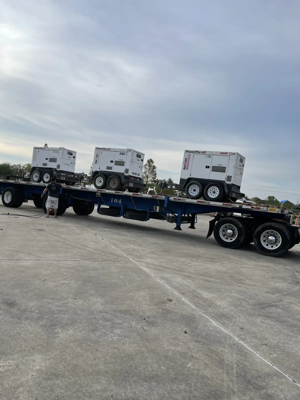 Lamar mobile generator providing standby and emergency power